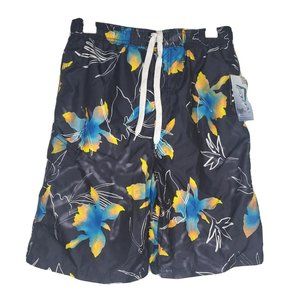 Kanu Surf boys Viper Quick Dry Upf 50+ Beach Swim Trunks Seagate Black XL 18-20